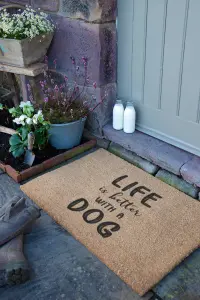 Life Is Better With A Dog Doormat (90 x 60cm)