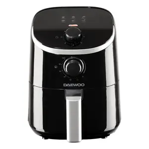 Daewoo Compact Air Fryer 2 Litre Mini Space Saving Energy Efficient Adjustable Thermostat