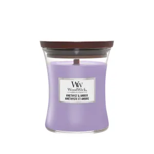 WoodWick Candle Amethyst and Amber Medium Hourglass