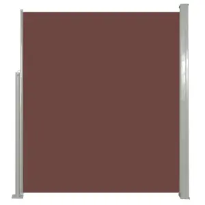 Berkfield Retractable Side Awning 160 x 500 cm Brown