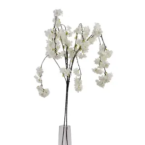 Hill Interiors Cherry Blossom White Stem Faux Plant