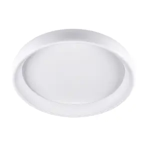 Luminosa Modern LED Flush Ceiling Light White, Warm White 3000K 1760lm