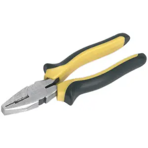 180mm Combination Pliers - Oversized Grip - Corrosion Resistant - Hardened Steel