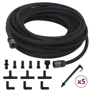 Berkfield Garden Soaker Hose Black 10 m Rubber