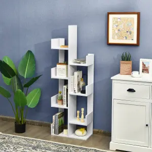 Costway 8 Tier Bookshelf Storage Display Floor Standing Bookcase Shelving Organizer Home