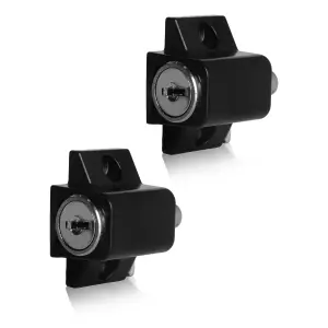 XFORT 2 Pack Black Patio Door Lock & Window Locks for UPVC Windows & Doors