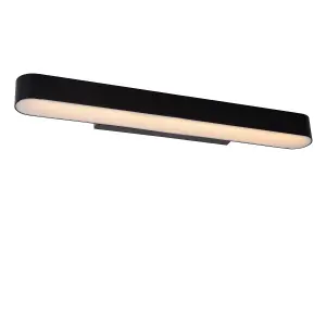 Lucide Madelon Modern Wall Light Bathroom - LED - 1x9W 2700K - IP44 - Black