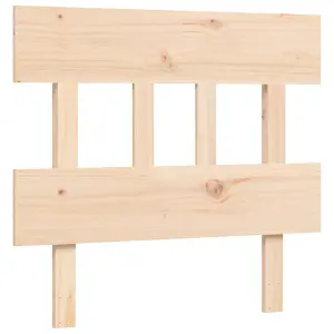 Berkfield Bed Frame with Headboard 90x200 cm Solid Wood