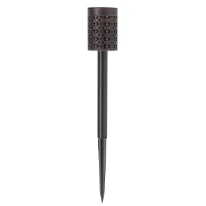 Smart Solar Biba Brushed bronze effect Solar-powered LED Outdoor Stake light, Pack of 8