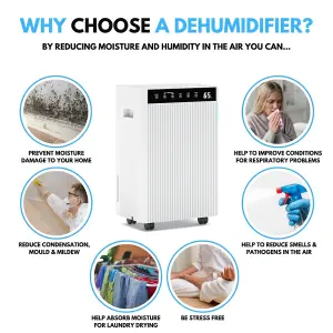 Ometa 20L Dehumidifier and Ioniser, White