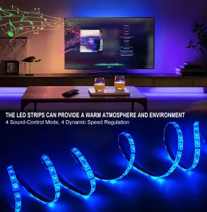 LED Strips Light with Remote Control,power by USB,3M