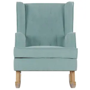 Rocking Chair TRONDHEIM Fabric Mint Green