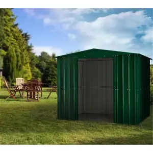 8 x 5 Apex Metal Garden Shed - Heritage Green (8ft x 5ft / 8' x 5' / 2.5m x 1.5m)