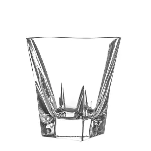 RCR Crystal - Fusion Whisky Glasses Set - Modern Cut Glass Cocktail Tumblers - 270ml - 6pc