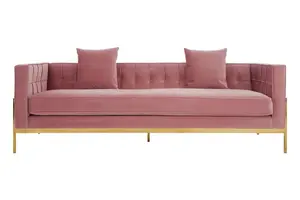 Interiors by Premier Rena 3 Seat Pink Sofa