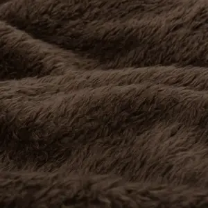 Snug Rug Blanket Luxury Sherpa Fleece Sofa TV Throw Gift Blankets 127x178cm - Chocolate