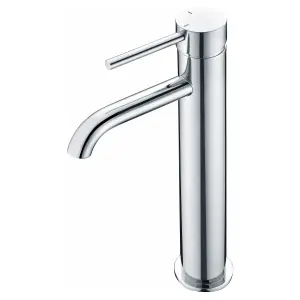 RAK Prima Tech Tall Polished Chrome Modern Basin Tap Solid Brass