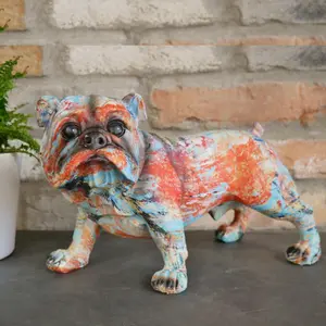 Graffiti British bulldog ornament