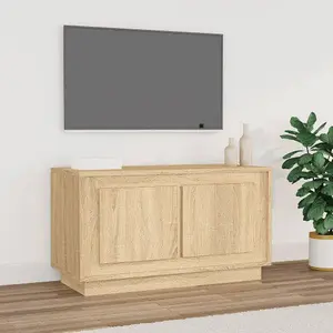 Berkfield TV Cabinet Sonoma Oak 80x35x45 cm Engineered Wood