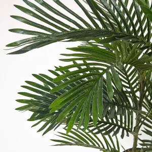 Homescapes Multi Stem Green Palm Tree in Pot, 120 cm