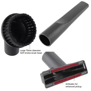 SPARES2GO Hose Tool Kit for MacAllister 16L MWDV-16 20L MWDV-20 30L MWDV-30 Vacuum Rod Set