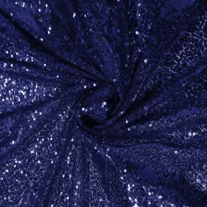 4ft x 7ft Sequin Backdrop Photography Background Shiny Fabric Glitter Curtain Backdrop, Royal Blue