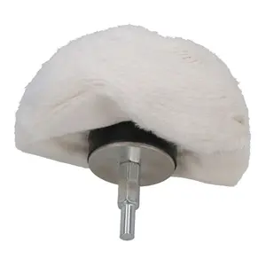 Dome Domed Final Finishing Polishing Mop 110mm Wide Soft Grade Cotton 1pk