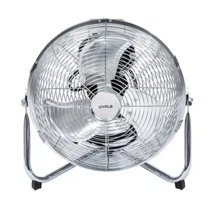 Oypla Electrical 12" Inch Chrome 3 Speed Floor Standing Gym Fan Hydroponic