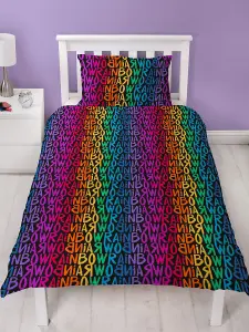 Rainbow High Glow Single Duvet Cover Set