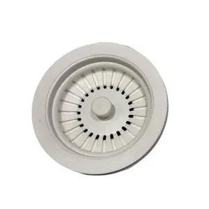 Liquida SW4MW Matt White Kitchen Sink Basket Strainer Waste With Overflow