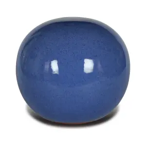 Terrastyle Blue Terracotta Sphere Garden ornament (H)22cm