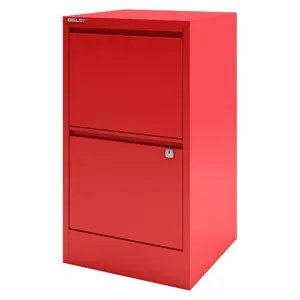 Home Filer 41.3cm Wide 2 -Drawer Solid Wood File Cabinet Red