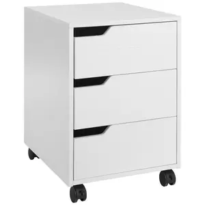 Mishia 40cm Wide 3 -Drawer Mobile File Cabinet