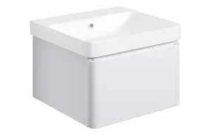 Aquarius Sophie 500MM Vanity Unit with 1TH Basin Matt White