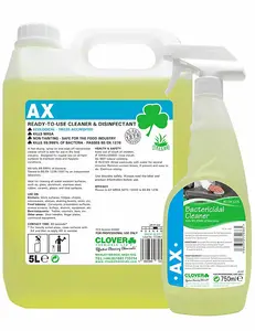 Clover Chemicals AX Ready to Use Cleaner and Disinfectant 750ml