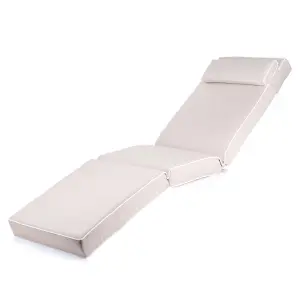 Alfresia Taupe Sun Lounger Chair Garden Cushion