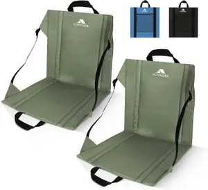 Voyager 2 Pack Folding Camping Chair - Lightweight and Portable with Carry Handle - Khaki