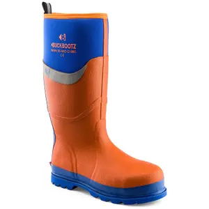 Buckler Boot Buckboots Safety Site Wellington Boot Blue Orange Size 12 BBZ6000OR