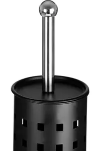 Maison by Premier Matt Black Square Design Toilet Brush