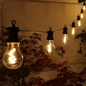 Noma Festoon Lights Mains-powered (plug-in & wired) Warm white 20 Spiral LED Outdoor String lights