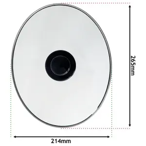 SPARES2GO Complete Oval Glass Lid & Knob Handle compatible with Morphy Richards 3.5L Slow Cooker