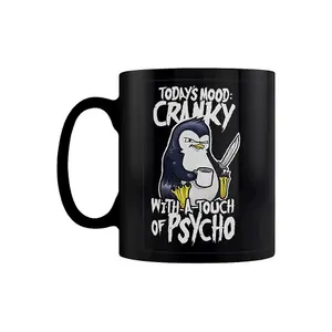 Psycho Penguin Todays Mood: Cranky Mug Black/White (One Size)