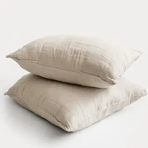 Duvet Cover & Pillowcase Set - Natural Stone - Muslin Cotton - King