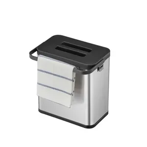 Puro Stainless Steel 3 Litre Countertop Waste Baskets