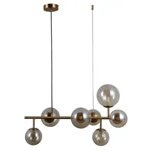 Luminosa Frontera Modern 7 Light Bar Pendant Ceiling Light, G9