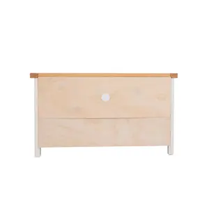 Castelli Off White 1 Drawer TV Cabinet Wood Knob