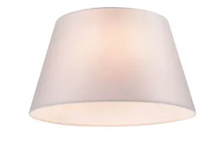 GoodHome Lokombi Light grey Fabric dyed Light shade (D)30cm