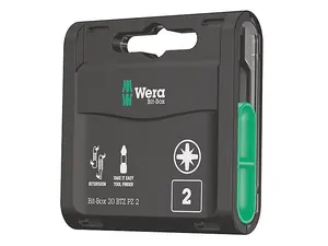 Wera - Bit-Box 20 BTZ PZ, PZ 2 x 25 mm, 20 pieces - 05057761001