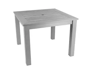 Winawood Wood Effect Square Dining Table - L98.3cm x D98.3cm x H76cm - Stone Grey