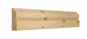 GoodHome Planed Natural Pine Torus Architrave (L)2.1m (W)69mm (T)19.5mm